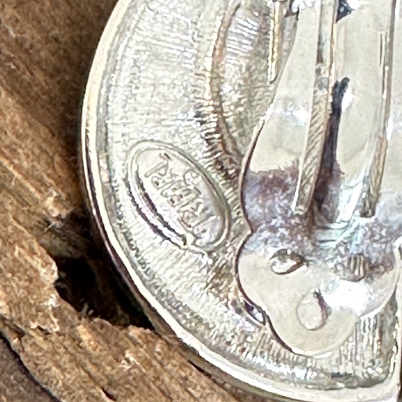 Vintage Silver Clip on Pearl Earrings - Picture 3 of 3